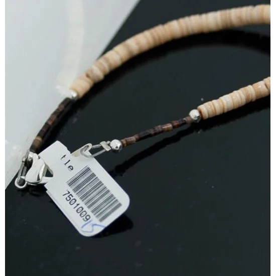 Certified Authentic Navajo Native .925 Sterling Silver Graduated Melon Shell and Turquoise DROP Native American Necklace 7501009-15 Certified Authentic Navajo Native .925 Sterling Silver Graduated Melon Shell and Turquoise DROP Native American Necklace 7501009-15