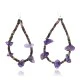 Certified Authentic Navajo NATIVE .925 Sterling Silver Hooks Natural AMETHYST LOOP Native American Earrings 371018710604 Certified Authentic Navajo NATIVE .925 Sterling Silver Hooks Natural AMETHYST LOOP Native American Earrings 371018710604
