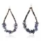 Certified Authentic Navajo NATIVE .925 Sterling Silver Hooks Natural LAPIS HOOP HEISHI Native American Earrings 371019767444