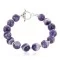 Certified Authentic Navajo Natural Amethyst Native American Bracelet 12884-6