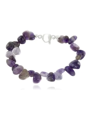 Certified Authentic Navajo Natural Amethyst Native American Bracelet 12921-4 Certified Authentic Navajo Natural Amethyst Native American Bracelet 12921-4