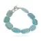 Certified Authentic Navajo Natural Blue Quartz Native American Bracelet 12921-2