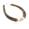 Navajo Natural Graduated Melon Shell Native American Bracelet 12742-2