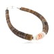 Certified Authentic Navajo Natural Graduated Melon Shell Native American Bracelet 12742-2