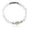 Certified Authentic Navajo Natural Opalite Hematite Heishi Adjustable Wrap Native American Bracelet 13049-3