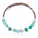 Certified Authentic Navajo Natural Turquoise Blue Quartz Heishi Adjustable Wrap Native American Bracelet 13049-2 Certified Authentic Navajo Natural Turquoise Blue Quartz Heishi Adjustable Wrap Native American Bracelet 13049-2