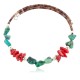 Certified Authentic Navajo Natural Turquoise Coral Heishi Adjustable Wrap Native American Bracelet 13037-6