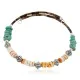 Navajo Natural Turquoise Graduated Melon Shell Heishi Adjustable Wrap Bracelet 12742-72 Navajo Natural Turquoise Graduated Melon Shell Heishi Adjustable Wrap Bracelet 12742-72