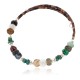 Certified Authentic Navajo Natural Turquoise Malachite Quartz Heishi Adjustable Wrap Native American Bracelet 13049-17 Certified Authentic Navajo Natural Turquoise Malachite Quartz Heishi Adjustable Wrap Native American Bracelet 13049-17