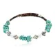 Navajo Natural Turquoise Opalite Heishi Adjustable Wrap Bracelet NB151115000204