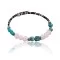 Certified Authentic Navajo Navajo Natural Turquoise and Pink Quartz Native American Adjustable Wrap Bracelet 390840685721