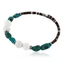Certified Authentic Navajo Navajo Turquoise and AGATE Native American WRAP Bracelet 390826697656