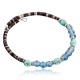 Certified Authentic Navajo Navajo Turquoise BLUE AGATE Adjustable Wrap Native American Bracelet 371062095342