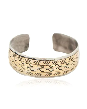 Navajo Nickel Brass Bracelet NB160304210257