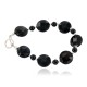 Certified Authentic Navajo Nickel Natural Black Onyx Native American Bracelet 13025-4 Certified Authentic Navajo Nickel Natural Black Onyx Native American Bracelet 13025-4