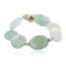 Navajo Green Quartz Bracelet with Nickel Clasp 13039-4