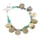 Certified Authentic Navajo Nickel Natural Turquoise Green Jasper Native American Bracelet 12976-1