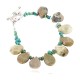Certified Authentic Navajo Nickel Natural Turquoise Green Jasper Native American Bracelet 12976-1