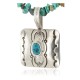 Certified Authentic Navajo Nickel Natural Turquoise Native American Necklace 12911-3-1607-71 Certified Authentic Navajo Nickel Natural Turquoise Native American Necklace 12911-3-1607-71