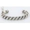 Certified Authentic Navajo Rope Style .925 Sterling Silver Cuff Native American Bracelet 390822845229