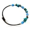 Certified Authentic Navajo Turquoise and Blue Quartz WRAP Bracele Native American Bracelet 12747
