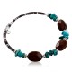 Certified Authentic Navajo Turquoise and Carnelian Native American WRAP Bracelet 12745 Certified Authentic Navajo Turquoise and Carnelian Native American WRAP Bracelet 12745