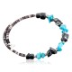 Certified Authentic Navajo Turquoise and Hematite Native American WRAP Bracelet 12717