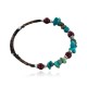 Certified Authentic Navajo Turquoise and Jasper Native American Adjustable Wrap Bracelet 12740-5 Certified Authentic Navajo Turquoise and Jasper Native American Adjustable Wrap Bracelet 12740-5