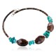 Certified Authentic Navajo Turquoise and Jasper Native American WRAP Bracelet 12742-3