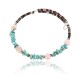 Certified Authentic Navajo WRAP Natural Turquoise and Agate Native American Bracelet 390829842652