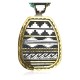 Certified Authentic Shadow Box Navajo .925 Sterling Silver 12kt Gold Filled Pendant Native American Necklace 24332
