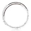 Clear Quartz Certified Authentic Navajo Native American Adjustable Choker Wrap Necklace 25569