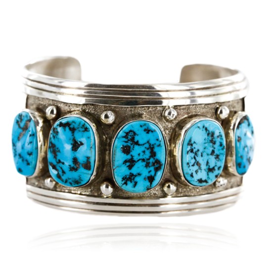 Collectable Handmade Certified Authentic Navajo .925 Sterling Silver Turquoise Native American Cuff Bracelet 12502 Collectable Handmade Certified Authentic Navajo .925 Sterling Silver Turquoise Native American Cuff Bracelet 12502