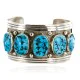 Collectable Handmade Certified Authentic Navajo .925 Sterling Silver Turquoise Native American Cuff Bracelet 12502 Collectable Handmade Certified Authentic Navajo .925 Sterling Silver Turquoise Native American Cuff Bracelet 12502