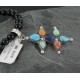 Petit Point Handmade Certified Authentic Zuni .925 Sterling Silver Multi Color Native American Necklace 370910626582 Petit Point Handmade Certified Authentic Zuni .925 Sterling Silver Multi Color Native American Necklace 370910626582