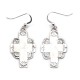 Cross Sun .925 Starling Silver Certified Authentic Handmade Navajo Native American Earrings  27263