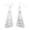 Cross Sun Mountain .925 Starling Silver Certified Authentic Handmade Navajo Native American Earrings  27265-7