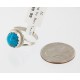 Handmade Certified Authentic Navajo .925 Sterling Silver Natural Turquoise Native American Ring  370985360022