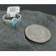 Delicate $180 .925 Sterling Silver Handmade Certified Authentic Navajo Turquoise Native American Ring  390682986877