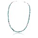 Delicate $180 Certified Authentic Navajo .925 Sterling Silver Natural Turquoise Agate Native American Necklace 371000092124