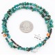 Certified Authentic Navajo .925 Sterling Silver Natural Turquoise Quartz Native American Necklace 750124-23