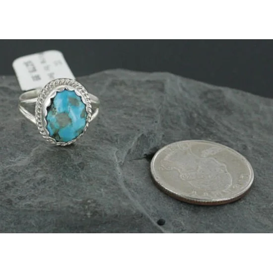 Delicate $280 Handmade Certified Authentic Navajo .925 Sterling Silver Turquoise Native American Ring 370922488474 Delicate $280 Handmade Certified Authentic Navajo .925 Sterling Silver Turquoise Native American Ring 370922488474