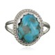 Delicate $280 Handmade Certified Authentic Navajo .925 Sterling Silver Turquoise Native American Ring  370922488474