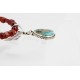 Handmade Certified Authentic Navajo .925 Sterling Silver Jasper and Turquoise Native American Necklace & Pendant 371013164743