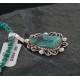 Handmade Certified Authentic Navajo .925 Sterling Silver Turquoise Native American Necklace 370888846168