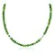 Delicate Certified Authentic Navajo .925 Sterling Silver Natural Turquoise and Green Agate Native American Necklace Chain 16043-1