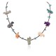 Delicate Certified Authentic Navajo .925 Sterling Silver Natural Turquoise Multicolor Stones Native American Necklace 17046-2 Delicate Certified Authentic Navajo .925 Sterling Silver Natural Turquoise Multicolor Stones Native American Necklace 17046-2