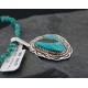 Delicate Handmade Certified Authentic Navajo .925 Sterling Silver Turquoise Native American Necklace 370878377739