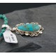Delicate Handmade Certified Authentic Navajo .925 Sterling Silver Turquoise Native American Necklace 390645805933