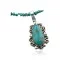 Delicate Handmade Certified Authentic Navajo .925 Sterling Silver Turquoise Native American Necklace 390645805933